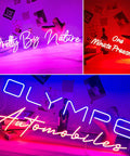 Pink LED Neon Sign For Wall Handmade Decor With Dimmer Room Glow Neon Light For Bedroom Inspirational Light Sign To Boost Vibes Easy Mount Perfect Birthday Party Gift in various designs.