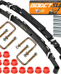 Heavy Duty Rear Leaf Spring Kit For EzGo Txt Golf Cart Suspension Upgrade With Bushings And U Bolts 4 Leaf Red parts and components