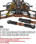 Upgraded RC Car Parts Kit For 1 By 10 Jato 4X4 Brushless VXL Driveshafts Aluminum Alloy Suspension Detail