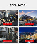 Electric Hydraulic Cable Cutter 80kN applications in electrical, construction, communications, and transportation sectors