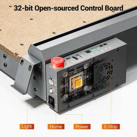 Heavy Hitter Desktop CNC Router Machine With 300W Spindle And Killer 0.01mm Precision Smart 4 Axis Controller control board close-up