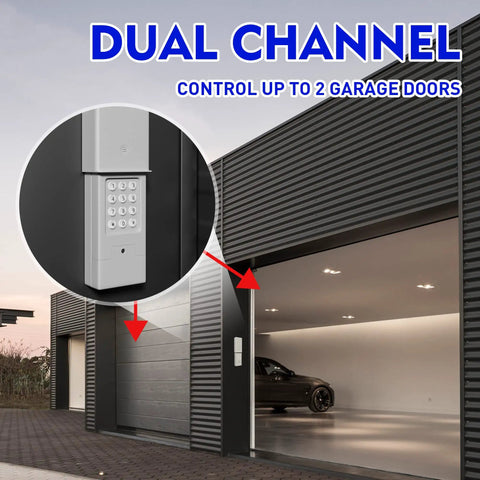 Universal Garage Door Opener Keypad With Wireless Keyless Entry For Outside Use Compatible With Chamberlain LiftMaster Craftsman