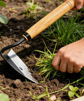 High Carbon Steel Weeding Sickle With Sharp Edge For Quick Easy Garden Weeding Hand Forged Japanese Sickle in use for garden
