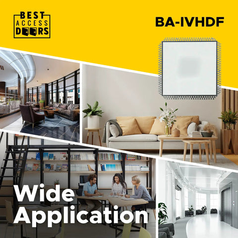 24 By 24 Inch Flush Drywall Access Panel With Sleek Aluminum Face, Quick Mud In Flange, Welded Frame, Removable Hatch Door, Secure Touch Latches, No Sweat Setup For Hella Smooth Walls And Tight Spot Repairs in various interior settings.