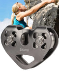 Dual Trolley Zipline Pulley System For Backyard Setup Heavy Duty Aluminum Frame With Stainless Steel Pulleys