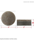 1 Inch Round Self Adhesive Felt Furniture Sliders For Hard Floors Leveling Pads To Stop Scratches Scuffs And Noise On Beds Sofas Dressers Set Of 8 Beige