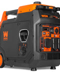 Quiet And Lightweight 4800 Watt RV Ready Portable Inverter Generator With Fuel Shut Off And Clean Power For Sensitive Electronics Plus CO Shutdown Sensor For Family Safety.