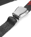 Close-up of buckle strap and collar for Universal Belt Squat Collar For Nordic Hamstring Curl On Bench, 5.6 Ft Buckle Strap