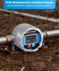 Digital Gear Flow Meter One Quarter Inch NPT for low flow high viscosity liquids with precision installed in wet conditions