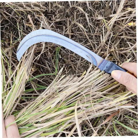 2-Pack Mowing Sickle Weeding Hook With No Slip Grip For Gardening And Harvesting, cutting grass in outdoor yard work