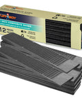 Composite Shims And Leveling Wedges, 12 Pack, 8 Inch, Made In USA, showing TUFFBOY recycled plastic shims with package