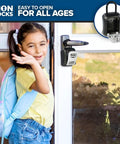 Rock Solid Key Lock Box Safe With Combination For Real Estate Home Car And Vacation Rentals Waterproof Key Safe Made From Heavy Duty Aluminum Alloy And Steel Easy Install Pack Of Six mounted on door with child outside