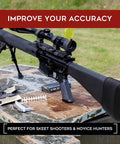 Rifle with Gel Recoil Pad For Shotgun With Slip On Rifle Stock Pad Softens The Kick Using Visco Elastic Gel on outdoor table