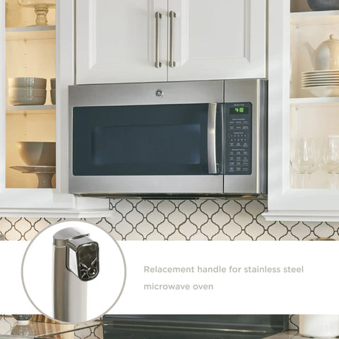 Stainless Steel Door Handle OEM Authorized Replacement Part For Appliances Compatible With WB15X21101 Models Durable No Fuss Pull Handle Built To Last And Easy To Install