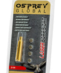 Red Laser Boresight For 22 250 Caliber Rifles Brass Body Built To Last Class IIIA Under 5mW 635 To 655 Nm packaging display