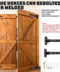 2 Pack Heavy Duty Gate Hinges 180 Degree Swing With Ball Bearings Built From Carbon Steel on wooden barn doors
