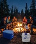 Premium Collapsible Water Container Bag For Camping And Hiking BPA Free Food Grade Clear Plastic Jug by campfire