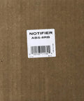 Fire Alarm Annunciator Surface Mount Backbox ABS8RB packaging label with barcode and product details on brown box