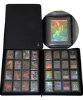 Open 16 Pocket Top Loader Binder That Holds 704 Top Loaders With Side Loading Album featuring holographic trading cards.