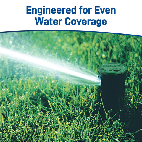 Voyager Screw-Top Gear-Drive Rotor Sprinkler Head watering grass with adjustable arc 40 to 360 degrees and 35 ft reach