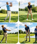 Golfers using Spiral Wrap Golf Grips 13 Pack A50 Wrap Series Midsize High-Tack Rubber Grips for enhanced control on course.