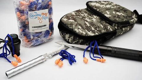 Corded Silicone Reusable Ear Plugs For Maximum Hearing Protection At The Gun Range And Everyday Noisy Jobs, bulk pack with case