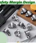 Ten Pack T Bolt Hose Clamps Kit 17 to 19 Mm OD Heavy Duty Adjustable 304 Stainless Steel T Slot Clamp For Radiator Exhaust Intercooler Tubing Securement product display with tools