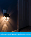 Vintage LED Night Light Plug In Dusk To Dawn Sensor For Farmhouse Decor Cozy Vibe Mood Lighting and Ambient Home Lighting in Hallway