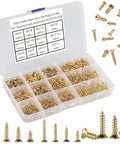 1200 Pcs Tiny Phillips Flat Head Self Tapping Screws Set For Wood Plastic And Soft Metal M2 M2.5 M3 in storage box
