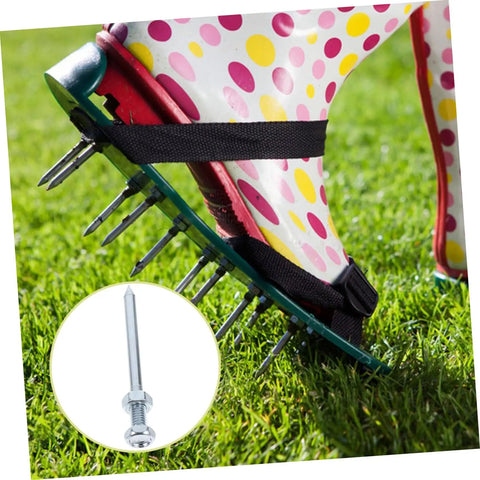 Heavy Duty Lawn Aerator Shoes With Metal Spikes, 7 Cm Deep Penetration For Fast Aeration And Healthier Grass, Pro Grade Garden Spike Boots