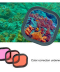 Waterproof Housing For Hero 8 Black With 4 Pack Dive Filters Red Light Red Magenta And Close Up Filters 60m Underwater Depth Rating Rugged Case