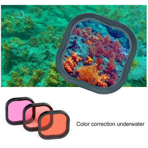 Waterproof Housing For Hero 8 Black With 4 Pack Dive Filters Red Light Red Magenta And Close Up Filters 60m Underwater Depth Rating Rugged Case