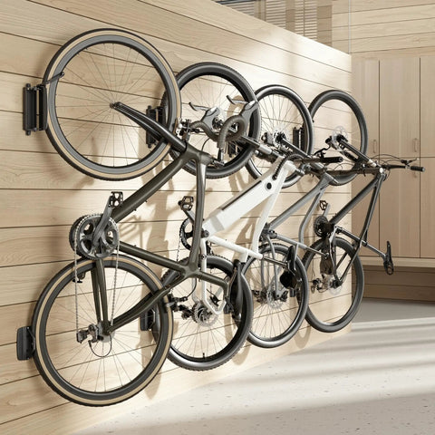 bike pedal wall hanger Four Pack Heavy Duty Bike Wall Mounts With Swivel Hangers ✓