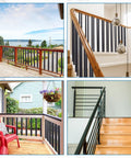 Heavy Duty Black Aluminum Deck Balusters 36 Inches High By 3/4 Inches Wide Pack Of 120 for various deck and staircase designs.