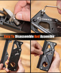 Chamfer Plane For Woodworking Edge And Corner Flattening With Auxiliary Locator Quick Edge Trimming 6 Cutter Heads Adjustable Depth