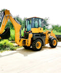 Towable Mini Digger For Demolition Tasks And Farm Projects, Compact Excavator With Synchronized Hydraulic System and Custom Attachments