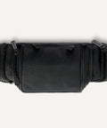 Spacious Hanging Toiletry Bag With Durable 1680D Polyester Large Capacity Dopp Kit Multiple Compartments Leakproof Lining Must Have Travel Organizer Black, top view showing zippers