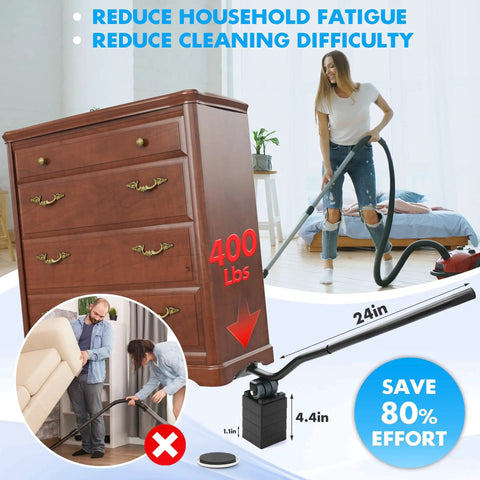 Move Heavy Furniture And Appliances Like A Boss With This Lifter Tool And 8 Pack Of 3.5 Inch Sliders Cut Your Effort By 80 Percent With The Lift And Glide System Reusable Moving Pads And Floor Protectors For Carpet Or Hardwood