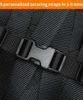 Heavy Duty 1 Inch Nylon Straps Kit With Quick Release Buckles, 6 Yards of Thick Webbing, 6 Pack of Buckles, Black Combo Set