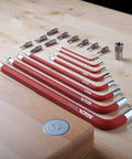 Long Hex Key Set With Magnetic Quarter Inch Driver, Extra Long S-2 Steel Allen Wrenches In 2 2.5 3 4 5 6 8 10mm With Textured Non Slip Grips