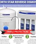 Reverse Osmosis Filter Kit With Membrane 7287514 And Pre And Post Filters NSROPF4 Replacement For 7287506 displayed