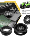 Idler Pulley And Drive Belt Kit For Mower Decks GX20006 GX20286 GX20287 with John Deere models and OEM part numbers shown