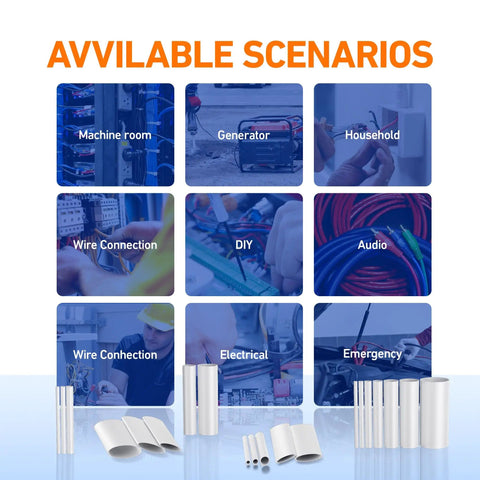 Pro Grade 446 Piece Heat Shrink Tubing Kit With Four To One Shrink Ratio Adhesive Lined Marine Grade uses illustrated