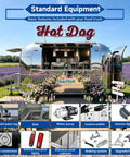 Slick Stainless Steel Food Trailer, 10 Ft Mobile Catering Cart With Mirror Finish showcasing hot dog stand equipment and features.