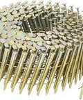 Coiled Pro Grade 2-1/4 Inch Fiber Cement Nails, .092 Inch Shank, Hot Dip Galvanized Coil Fasteners, 4,800 count