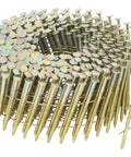 2-1/4 In. By 0.092 In. Smooth Shank Electro-Galvanized Wire Coil Siding Nails For NV65AH, 3600 Count, coil nail bundle