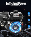 Beast 212cc Gas Engine With 7.5HP 3600 RPM OHV Air Cooled Pull Start Powerhouse, shown with power features highlighted.