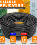 Coiled Nylon DOT Air Line Three Eighths Inch Outer Diameter Pneumatic Tubing 100 Feet 30.5 Meter SAE J844 Compliant