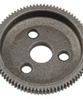 Top view of Beefy Steel 48P Spur Gear 86T for 1/10 RC cars, featuring durable steel construction for long-lasting performance.