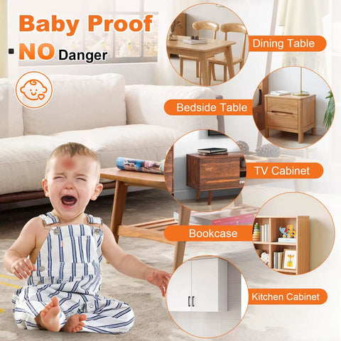 Thickened Corner Guards For Baby Proofing Edges And Sharp Tables, 12 Pack Corner Protectors For Furniture Corners And Edges display